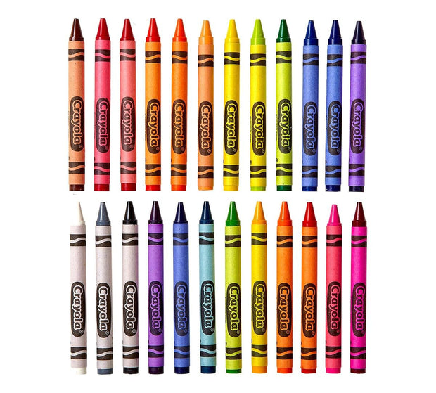 24 Coloured Crayons