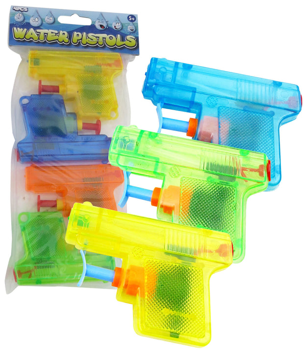 Mini Water Pistols 4 Pack
