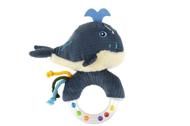 Snuggle Buddy Whale Ring Rattle