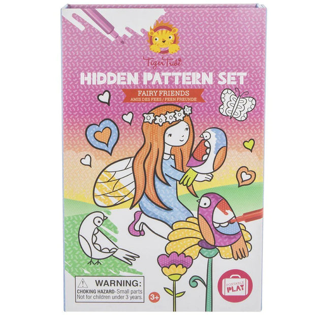 Hidden Pattern Colouring set - Fairy Friends