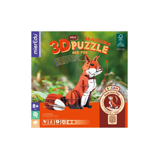 3D Mini Adjustable Puzzle-Red Fox
