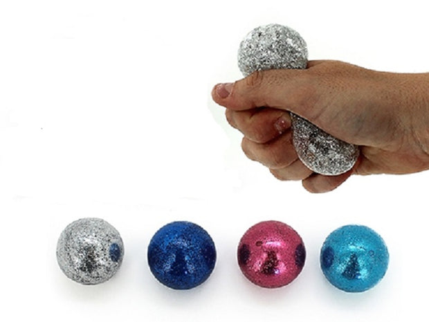Squishy Water Orbs Glitter Ball - Asst