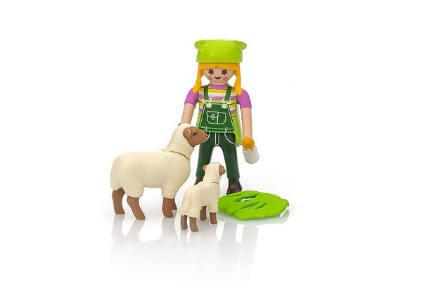 Farmer with sheep