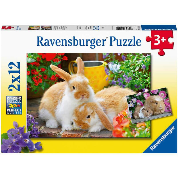 2x12pce Guinea Pigs And Bunnies Puzzles