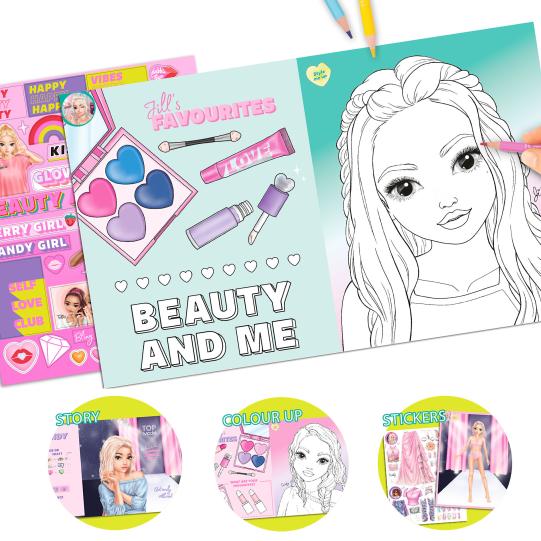 Top Model Beauty Fun Book with Stickers