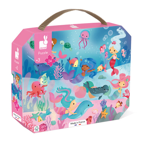 24pce Carry-case Puzzle - Mermaids