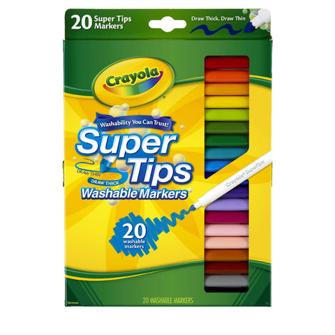 Super Tips Washable Marker 20pce
