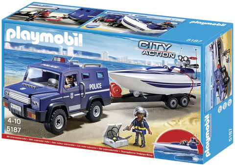 PMB- Police Truck With Speedboat