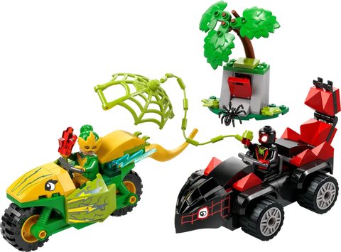 Marvel Spin and Electro Dinosaur Vehicle Chase