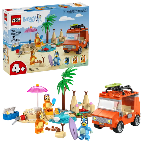 Bluey's Beach & Family Car Trip