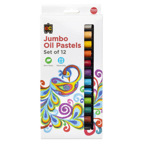 Jumbo Oil Pastels 12 colours