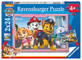 2 x 24 pce Paw Patrol Little Dogs Big Heroes Puzzle