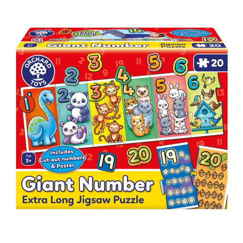 Giant Number Jigsaw Puzzle 20pce