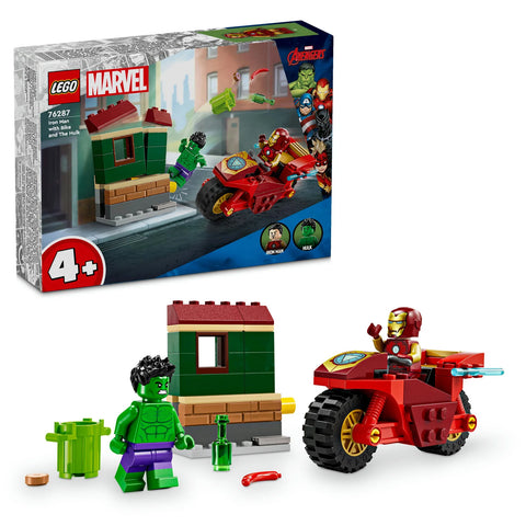 Marvel Iron Man with Bike and The Hulk