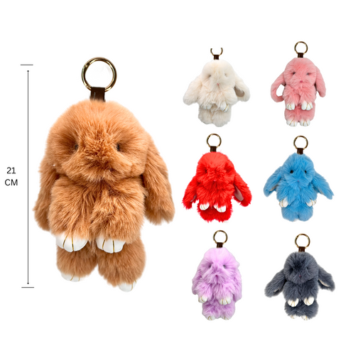 Fluffy Bunny Keyrings