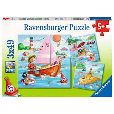 3x49 Pce Fun on The Water Puzzles