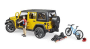 Jeep Wrangler Rubicon Unlimited 1 Mountain Bike & Cyclist