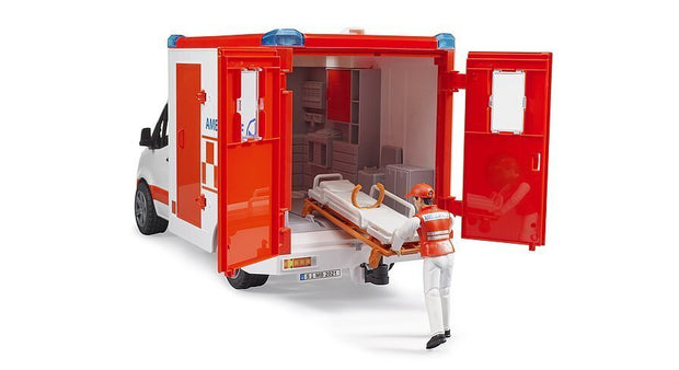Bruder Mercedes Ambulance with Driver and Accessories