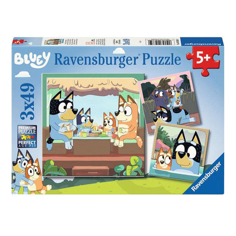 3 x 49 pce Bluey's Adventures Puzzles
