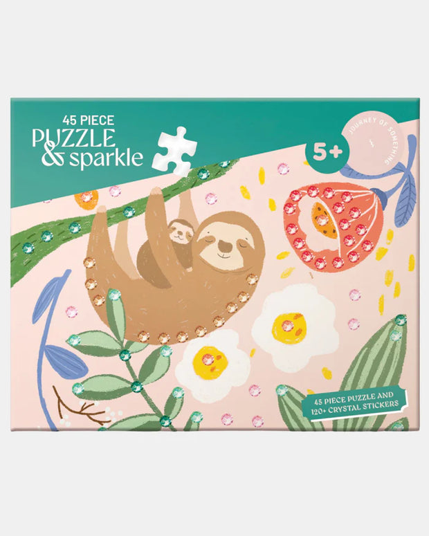 45pce Sloth Puzzle with Gems