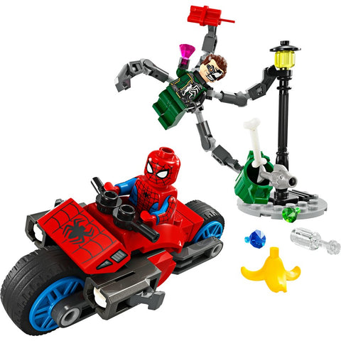 Marvel Motorcycle Chase Spider man vs Doc Oak