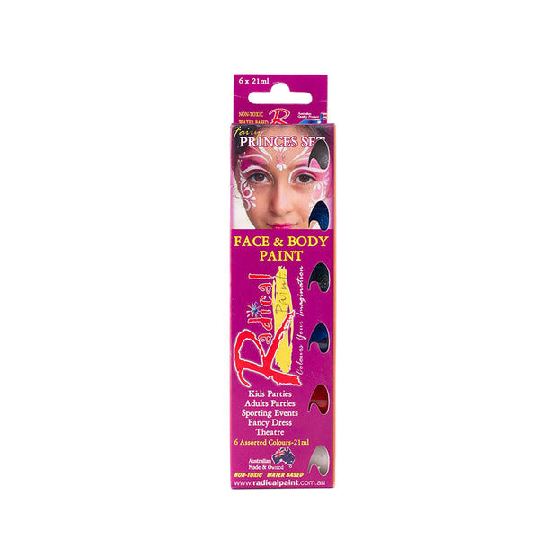 Princess Set Face Paint Pots 6 colours
