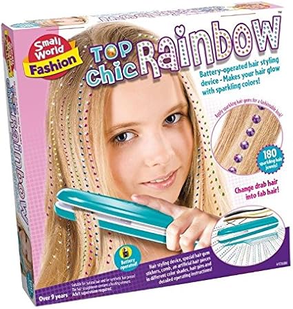 Top Chic Rainbow Gems Hair Styling