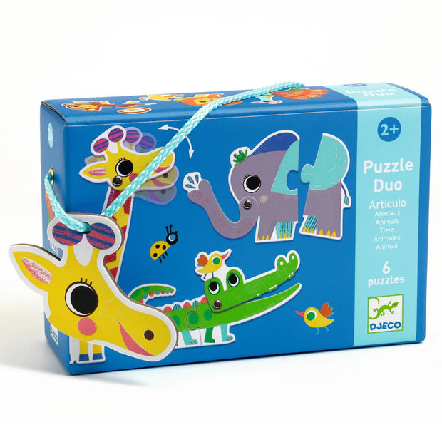 6 x 2pce Duo Animals Puzzles