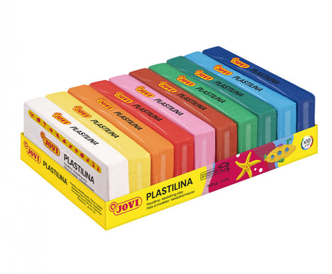 Plastelina Modelling Clay Tray 10 colours