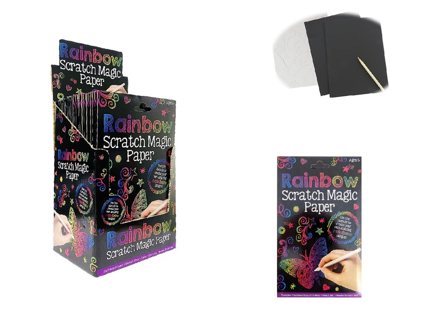 Rainbow Scratch Magic Paper Pack – realtoys