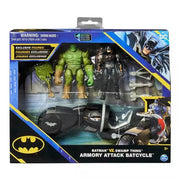 Batman Batcycle with 4" Figures