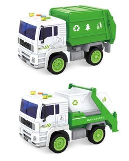 Friction Powered Lights and Sounds Garbage Truck