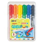 Glass Fun Crayons - 6 colours