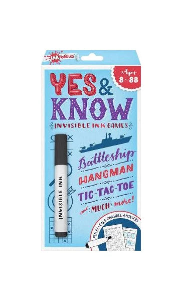 Yes & Know Invisible Ink Games