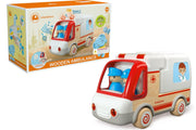 Wooden Ambulance With Lights and Sounds