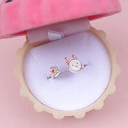 Bunny Flower Boxed Adjustable Ring