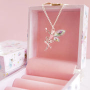 Silver Plated Necklace with Diamonte Fairy charm