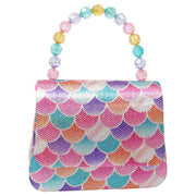 Shimmering Mermaid Scale Hard Handbag