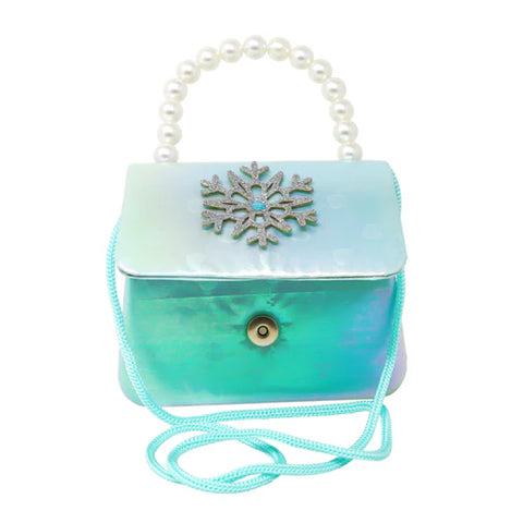 Snowflake Handbag with pearls handle