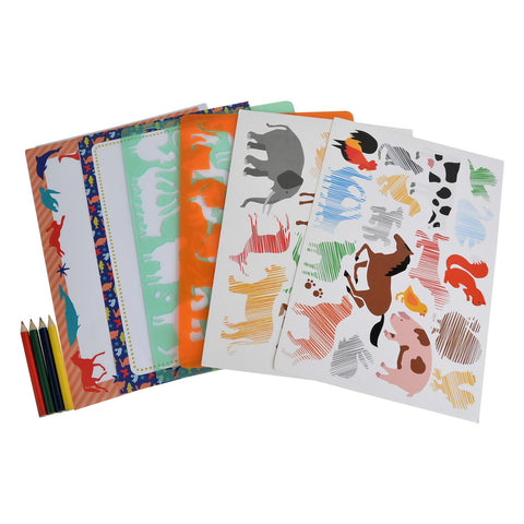 Stencils and Pencils - Animals