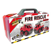 2 in 1 Build-ables Fire Rescue Vehicles