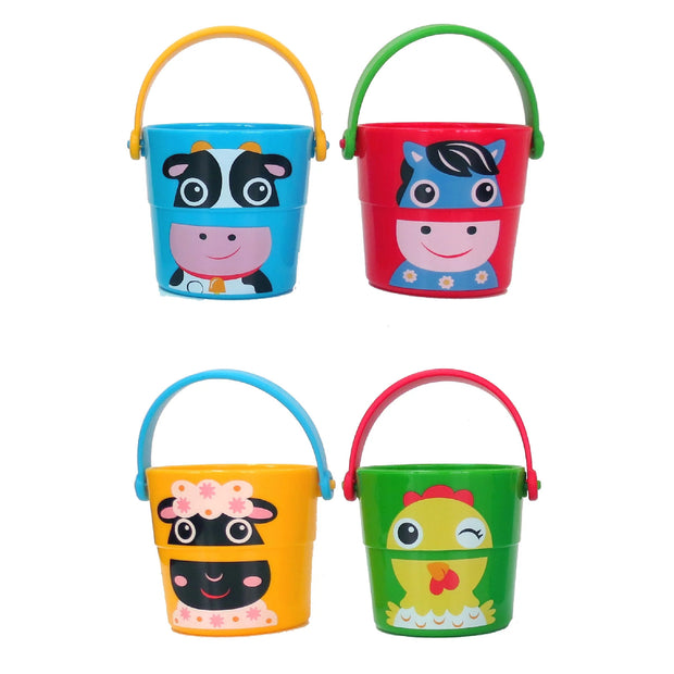 Funny Face Bath Stack Buckets