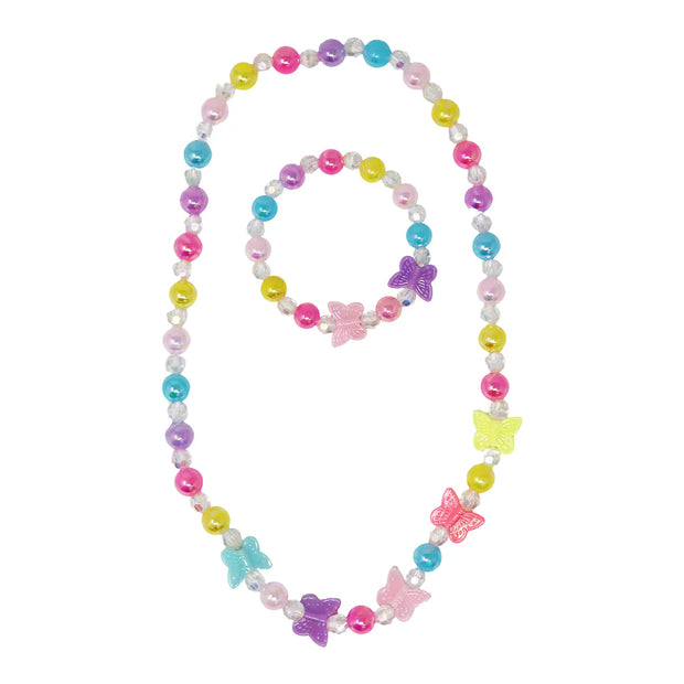 Butterfly Necklace and Bracelet Set