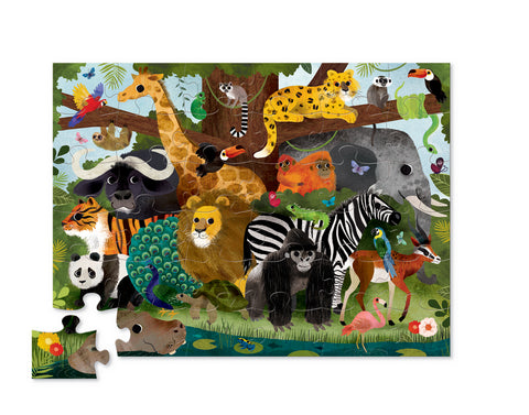 Floor Puzzle 36pce Jungle Friends