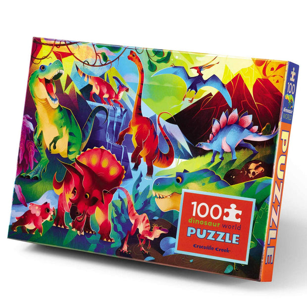 100 pce Holographic Dinosaur World Puzzle