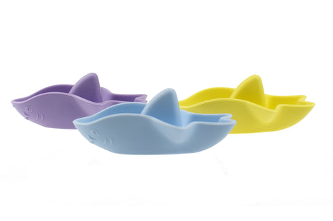 Bath Shark 3 Pack Silicone Boats