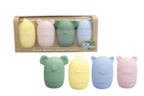 Silicone Animal Bath Pourers - Brave Beasts