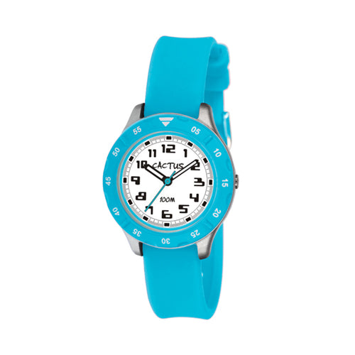 Watch - Aqua with Black Numbers