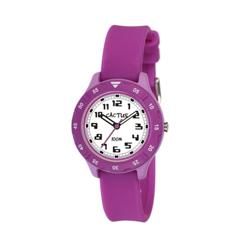 Watch - Deep Purple with Black Numbers