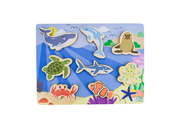Chunky Wooden Sea Animals Puzzle